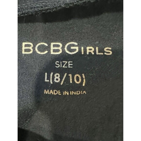 BCBGirls Cotton Spandex Love Dress Black And Gold Large 8/10 - Picture 5 of 7